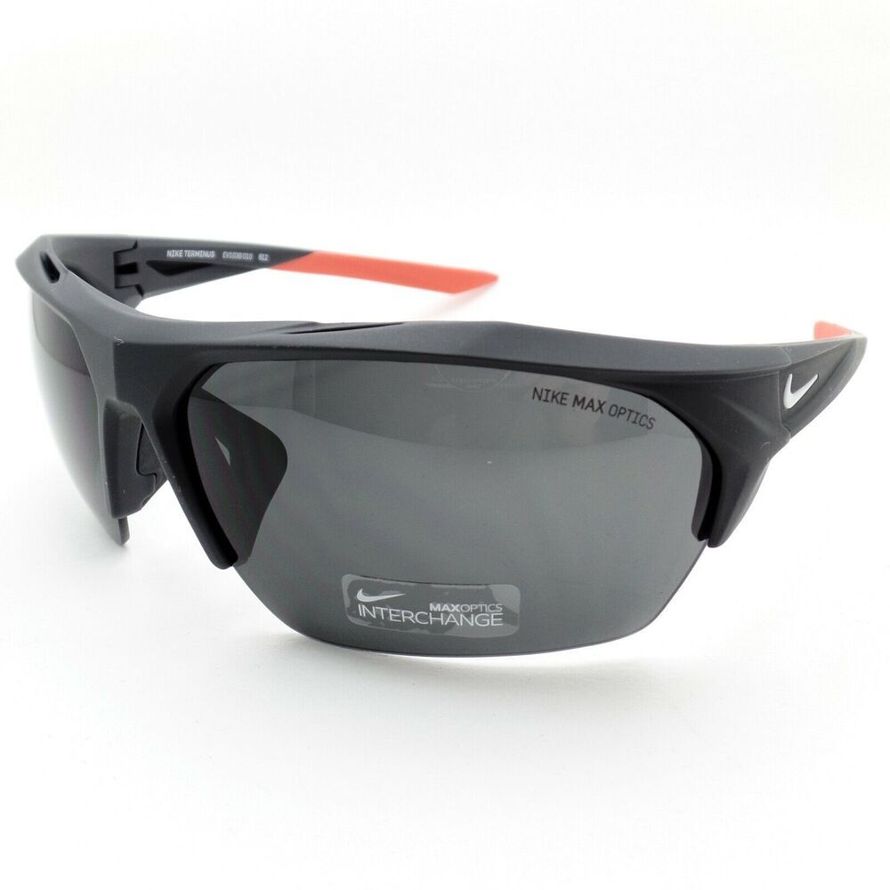 NWT Nike TERMINUS-EV1030 Mate Anthracite Shield 76mm Sunglasses